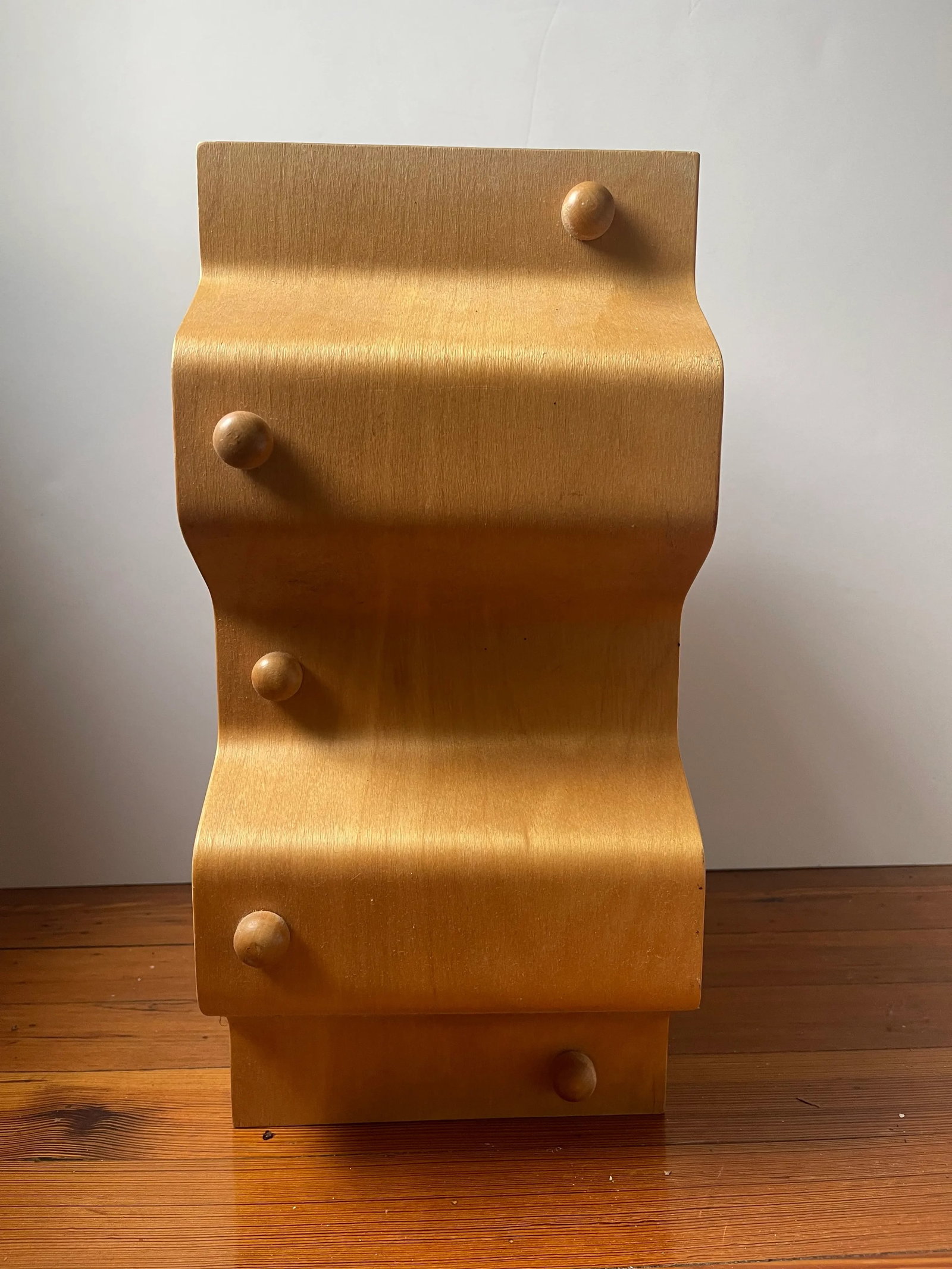 1960s Sculptural Bent Plywood Wine Rack Designed by Torsten Johansson Ab Formtra Sweden - 3