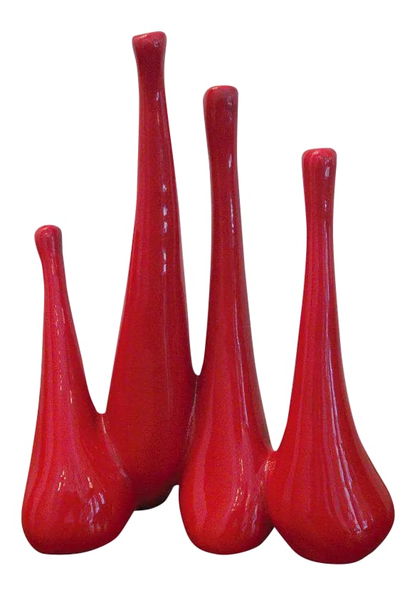 1950s Antonia Campi Italian Ceramic Vase: A rare porcelain vase by famed Italian artist, Antonia Campi. Condition: Alterations: Original Condition Unaltered Imperfections: Some Imperfections Condition Notes: Excellent - Minor wear consistent