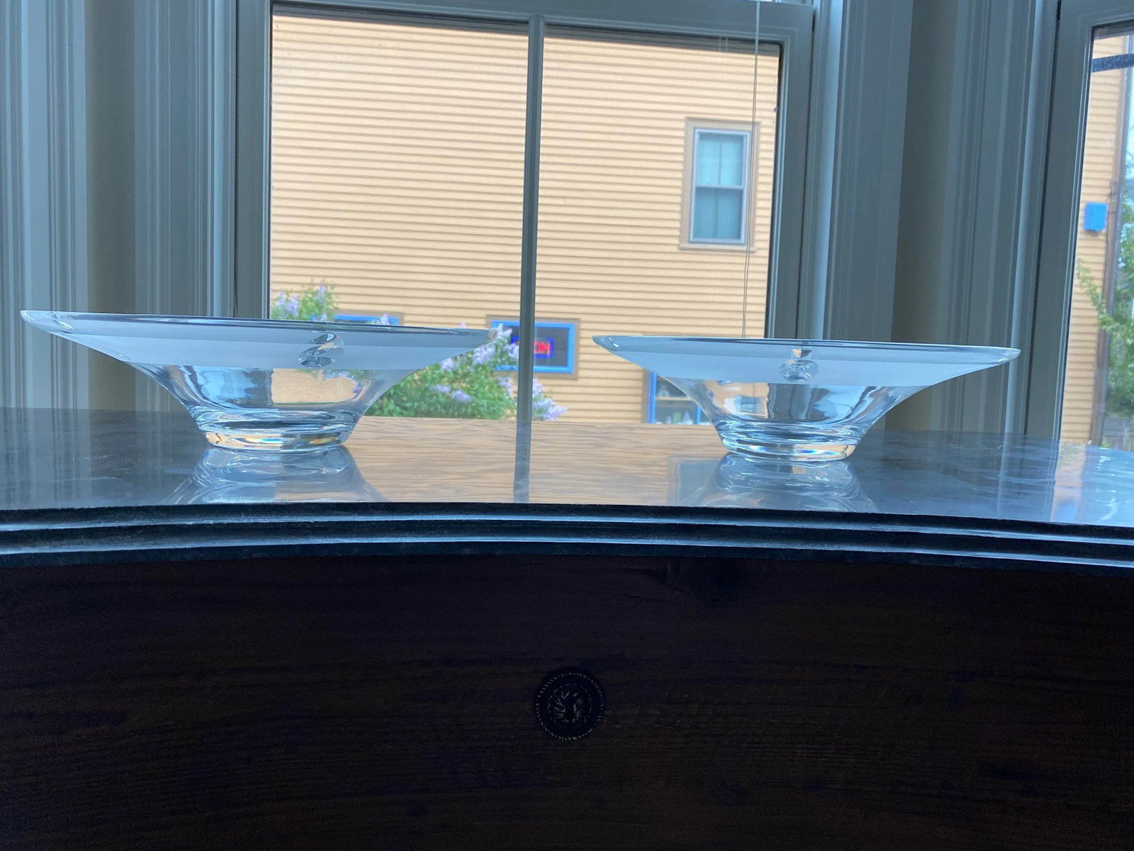 Decorative Glass Bowls (2) by Barbara Barry for Baker Furniture - Vintage Early 2000s - 3