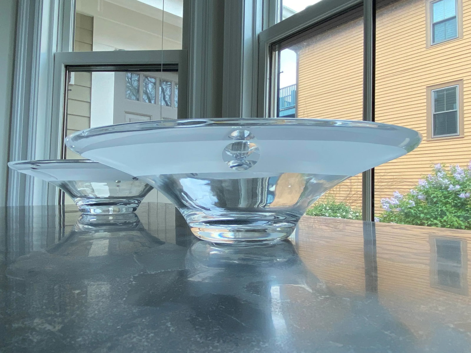 Decorative Glass Bowls (2) by Barbara Barry for Baker Furniture - Vintage Early 2000s - 8