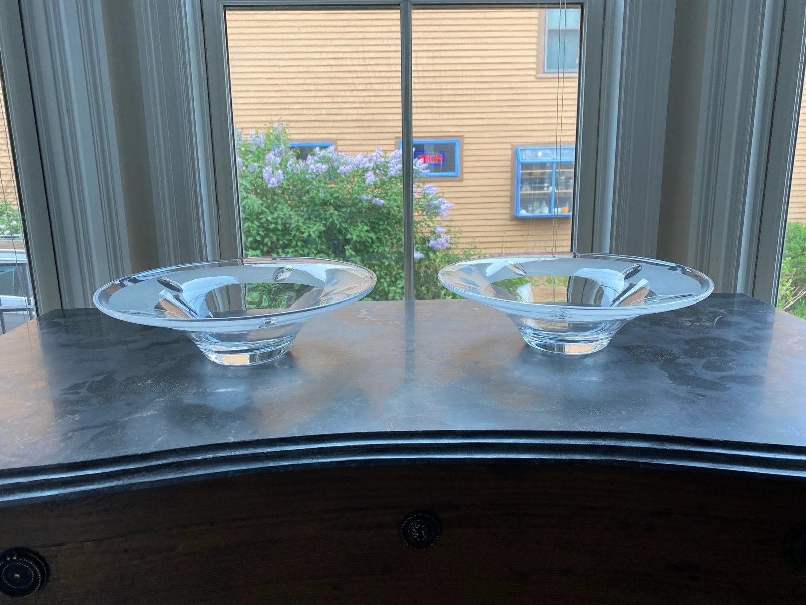 Decorative Glass Bowls (2) by Barbara Barry for Baker Furniture - Vintage Early 2000s - 9