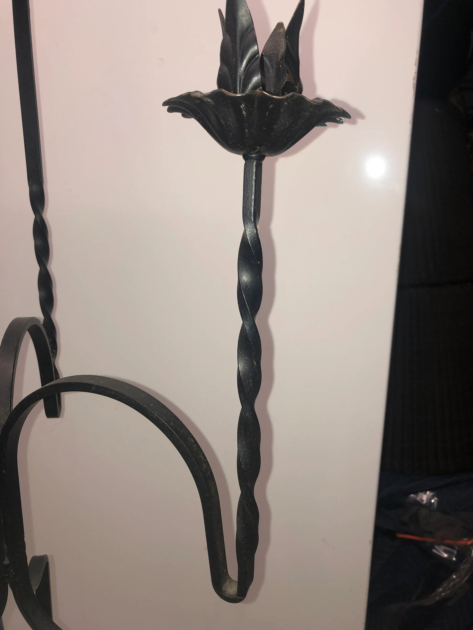 Mid 20th Century Wrought Iron Candelabra - 2