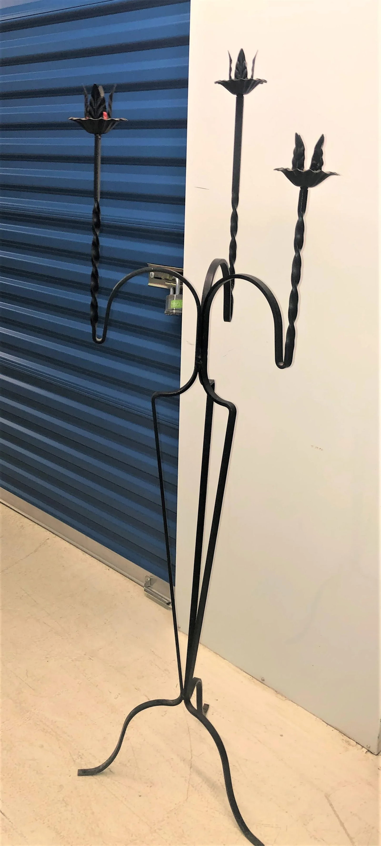 Mid 20th Century Wrought Iron Candelabra - 8