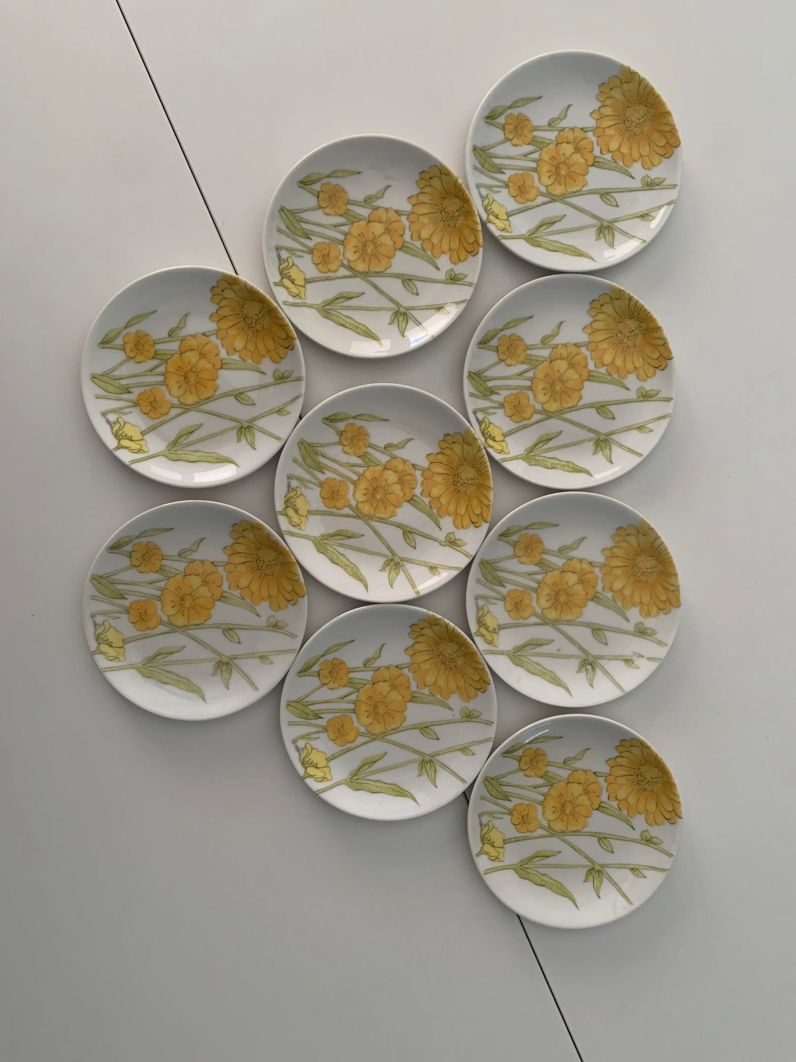 Vintage Ernestine Cannon Snack Plates, Handmade Salerno, Italy -Set of 9 - 7
