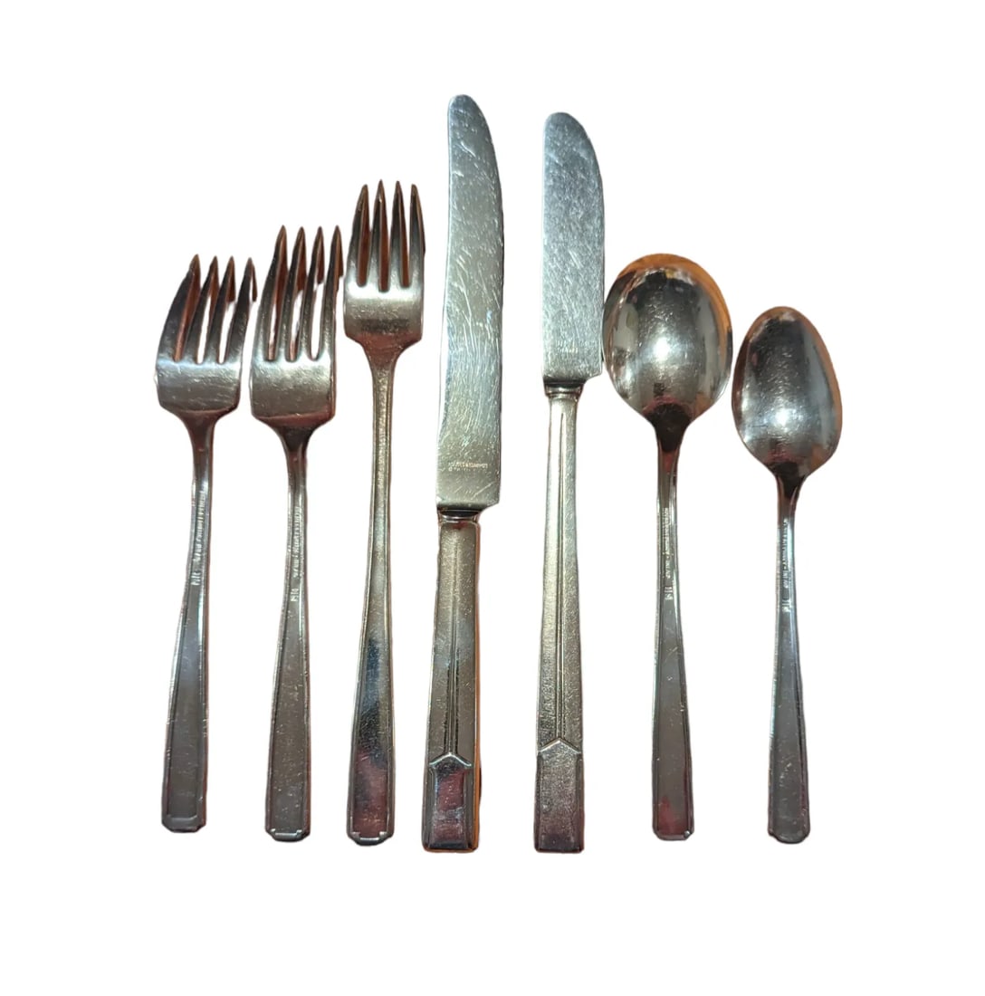 Vintage Napoleon Flatware Set for Eight- 65 Pieces - 3