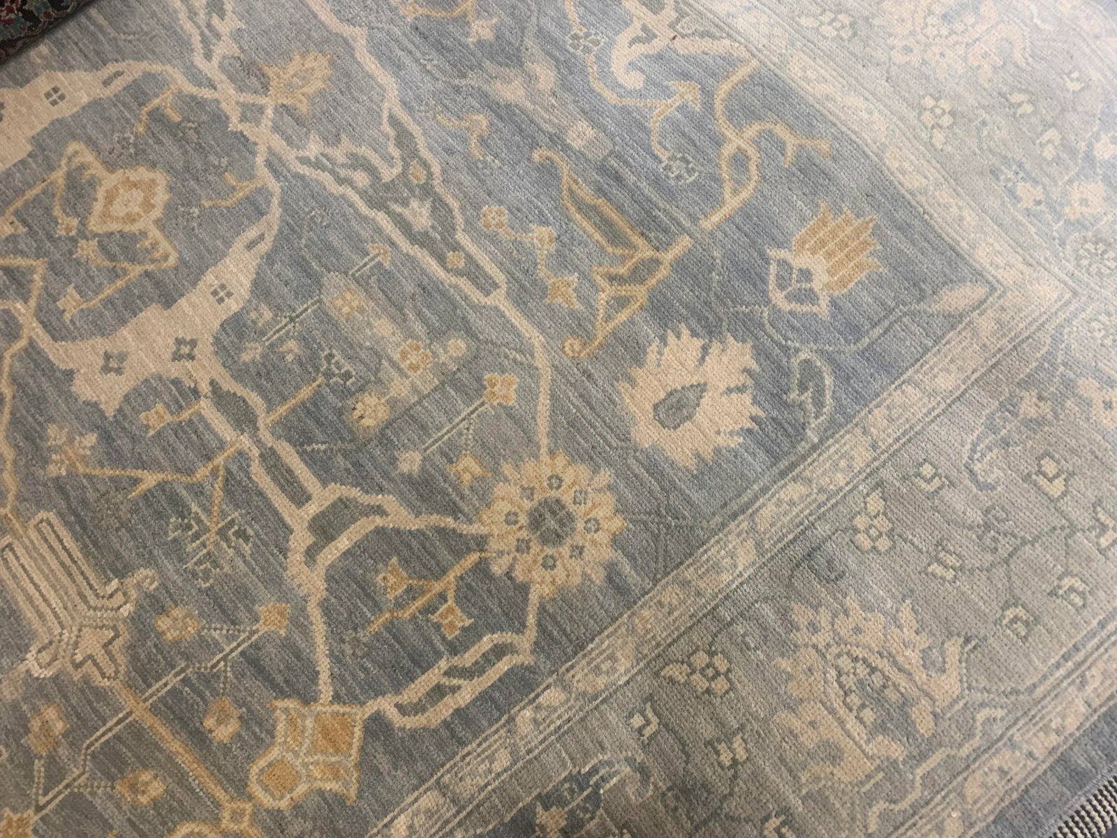 Hand Knotted Oushak Rug. 08'06" X 10'0" - 4
