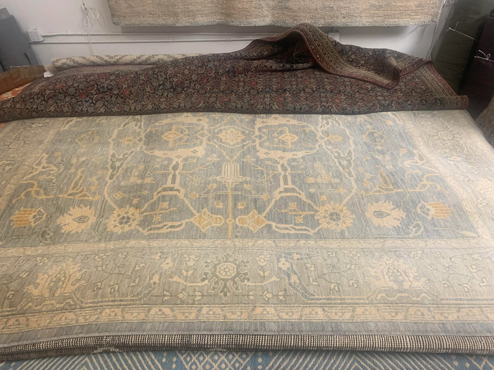Hand Knotted Oushak Rug. 08'06" X 10'0" - 5