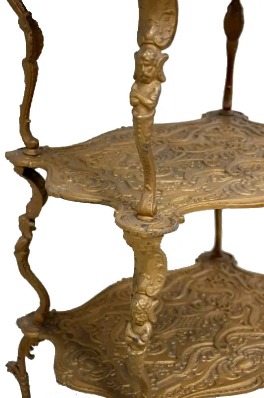 Early 20th Century Victorian Style Three Tier Bronze Music Stand - 6