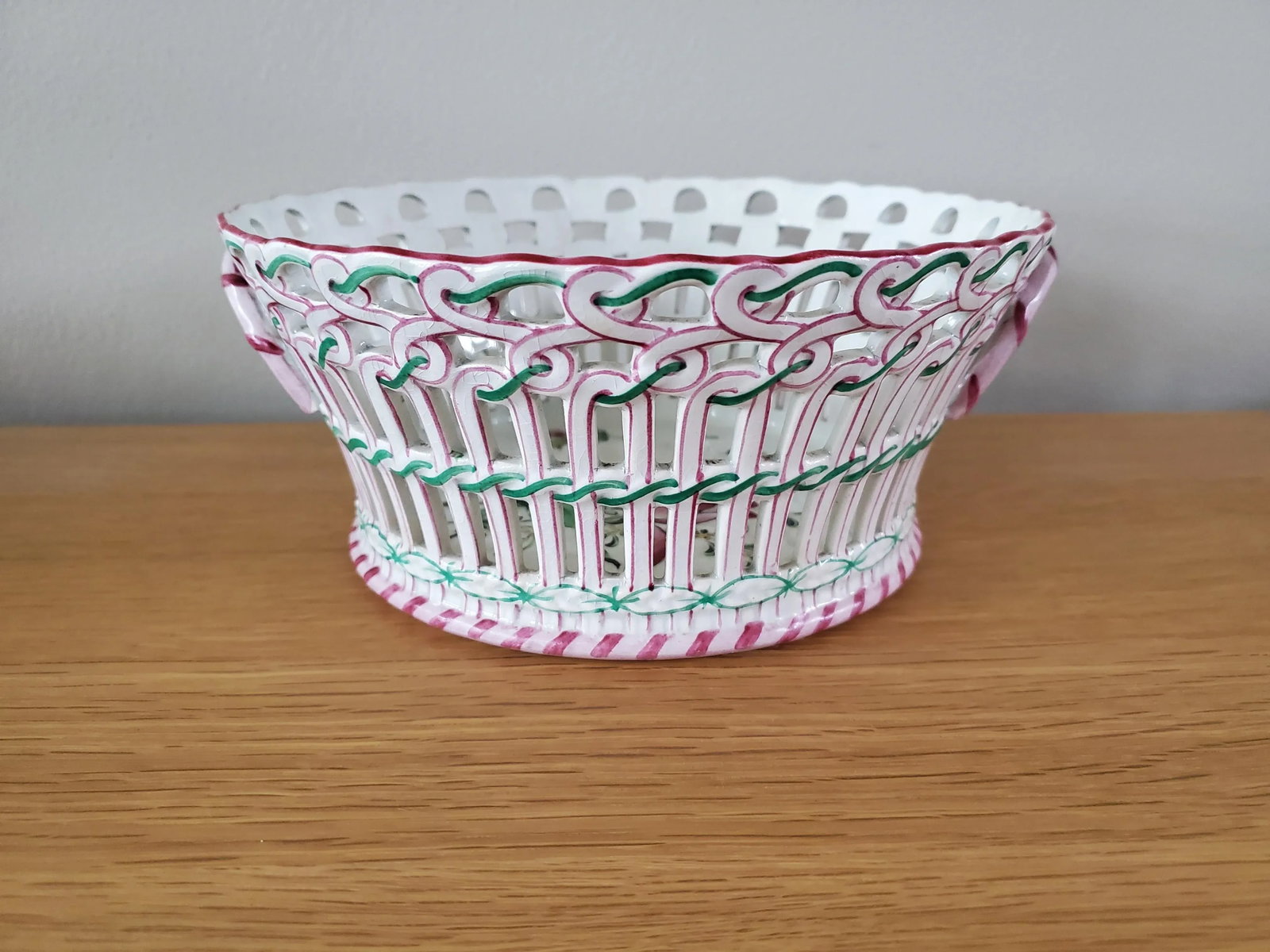 Antique Keller and Guerin Luneville Basket French Faience - 10