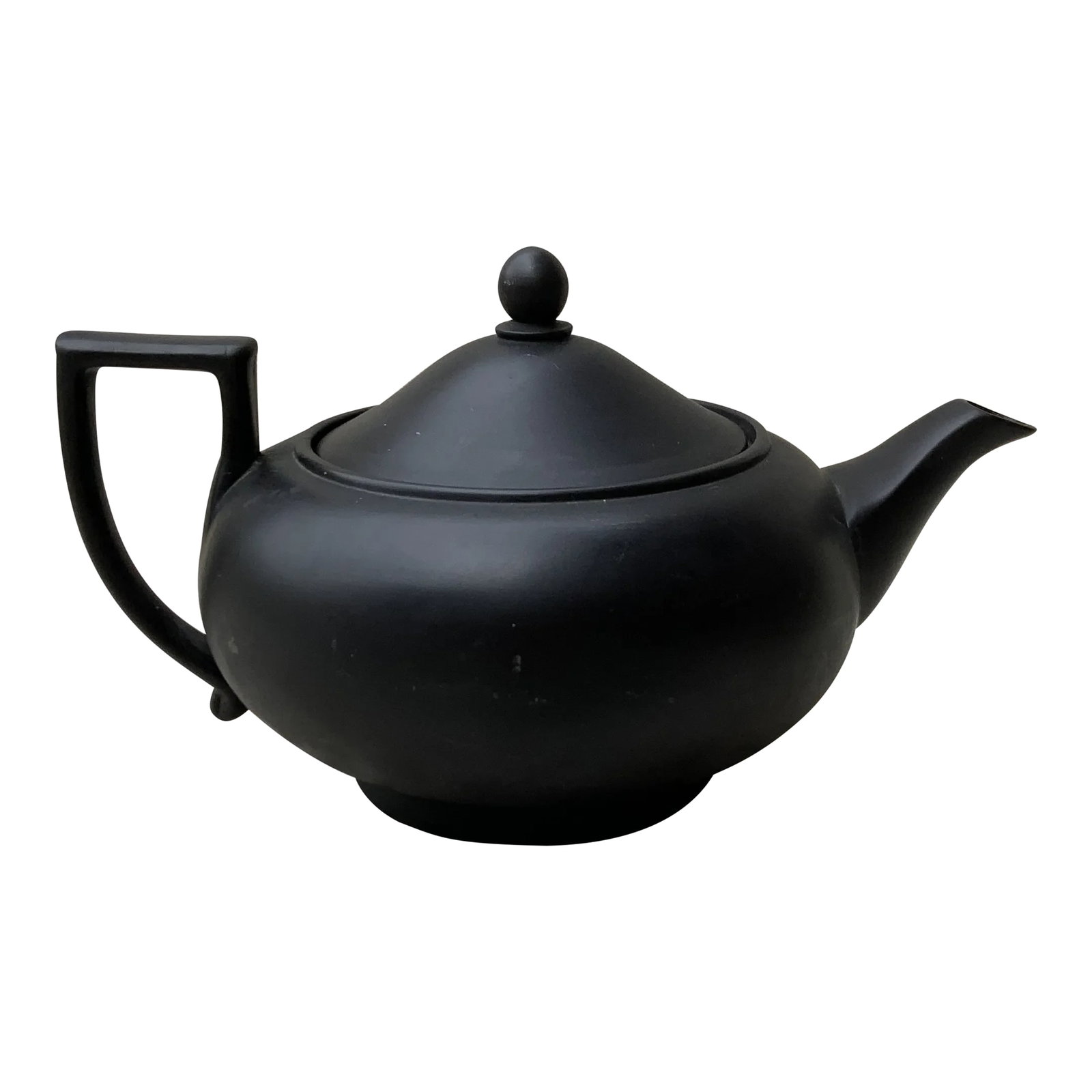 Georgian Style Wedgwood Black Basalt Jasperware Teapot (1 of 12)