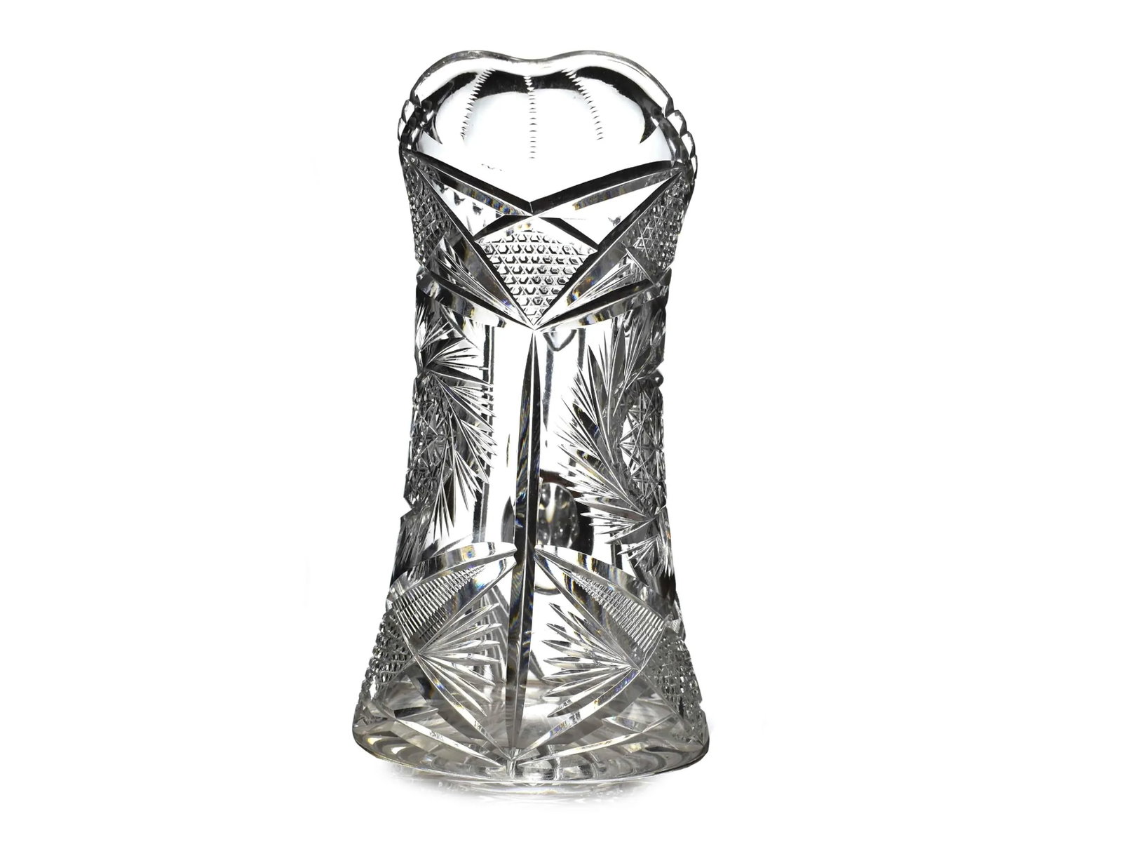 Early 20th Century American Brilliant Cut Glass Water Drink Pitcher - 4