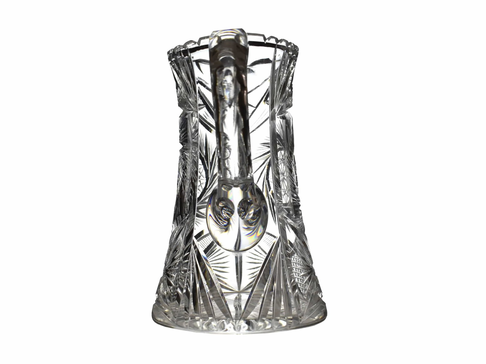 Early 20th Century American Brilliant Cut Glass Water Drink Pitcher - 5