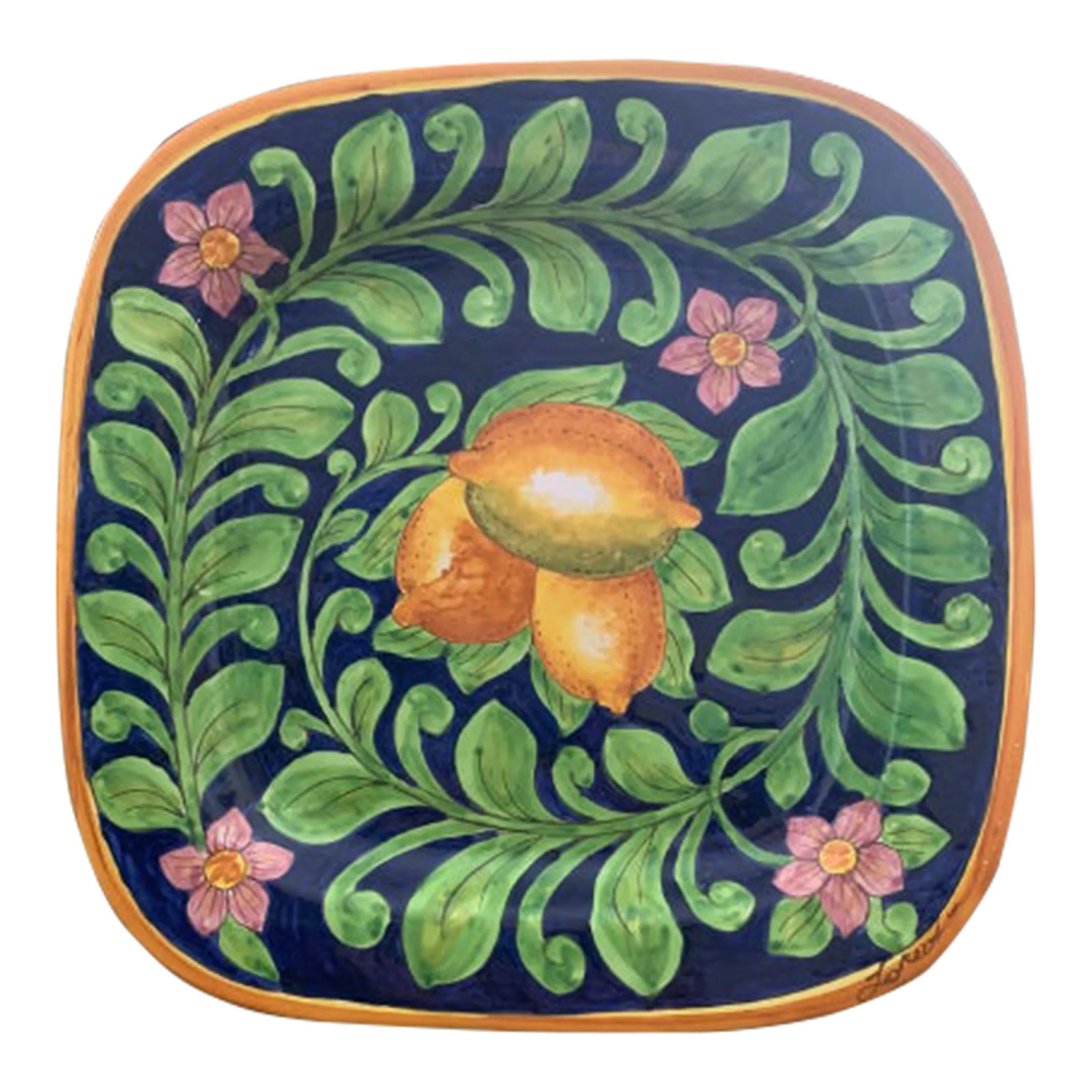 Vintage Italian Hand Painted Ceramic Platter by Ceramiche Giacomini (1 of 5)