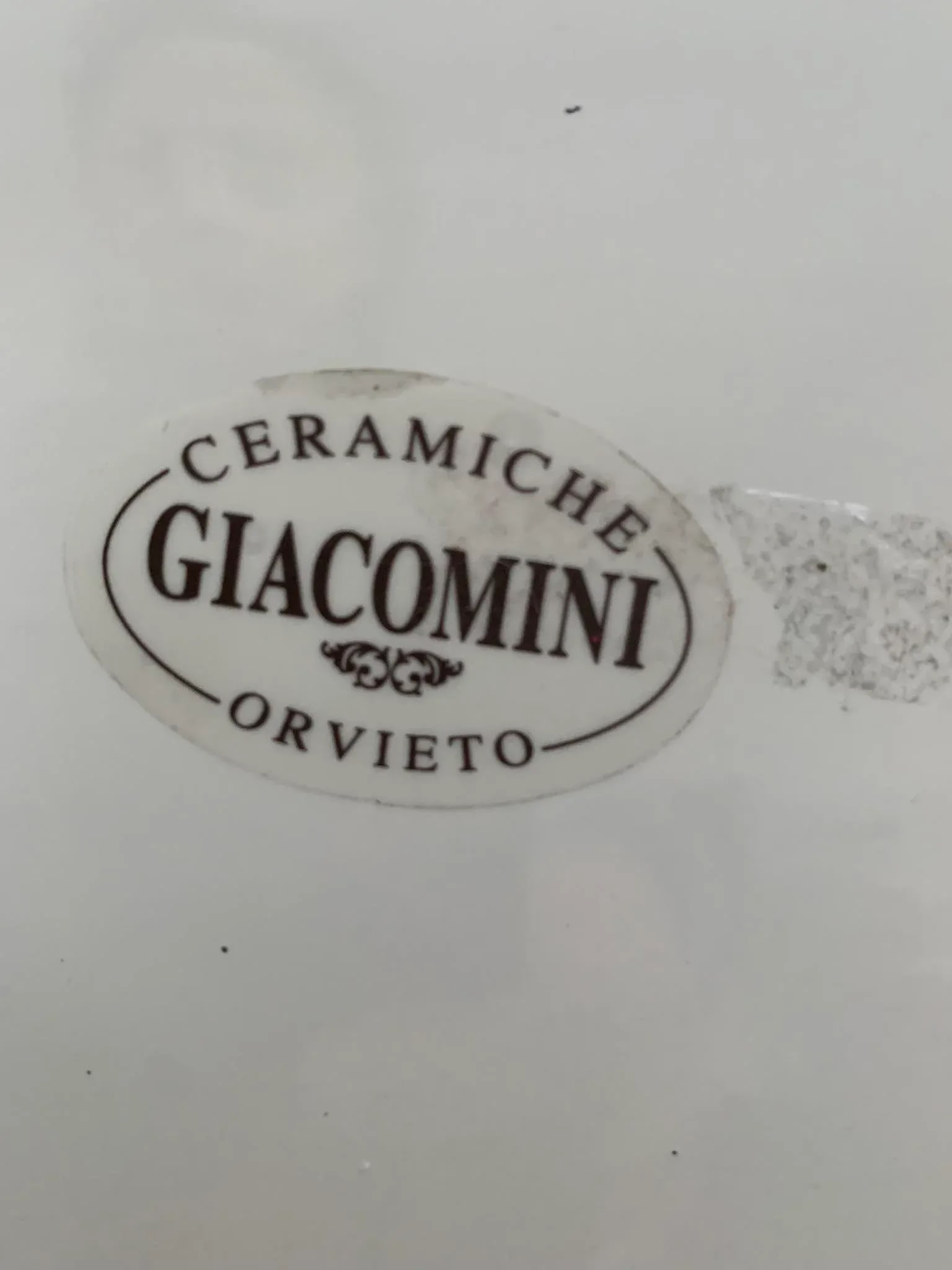Vintage Italian Hand Painted Ceramic Platter by Ceramiche Giacomini - 4