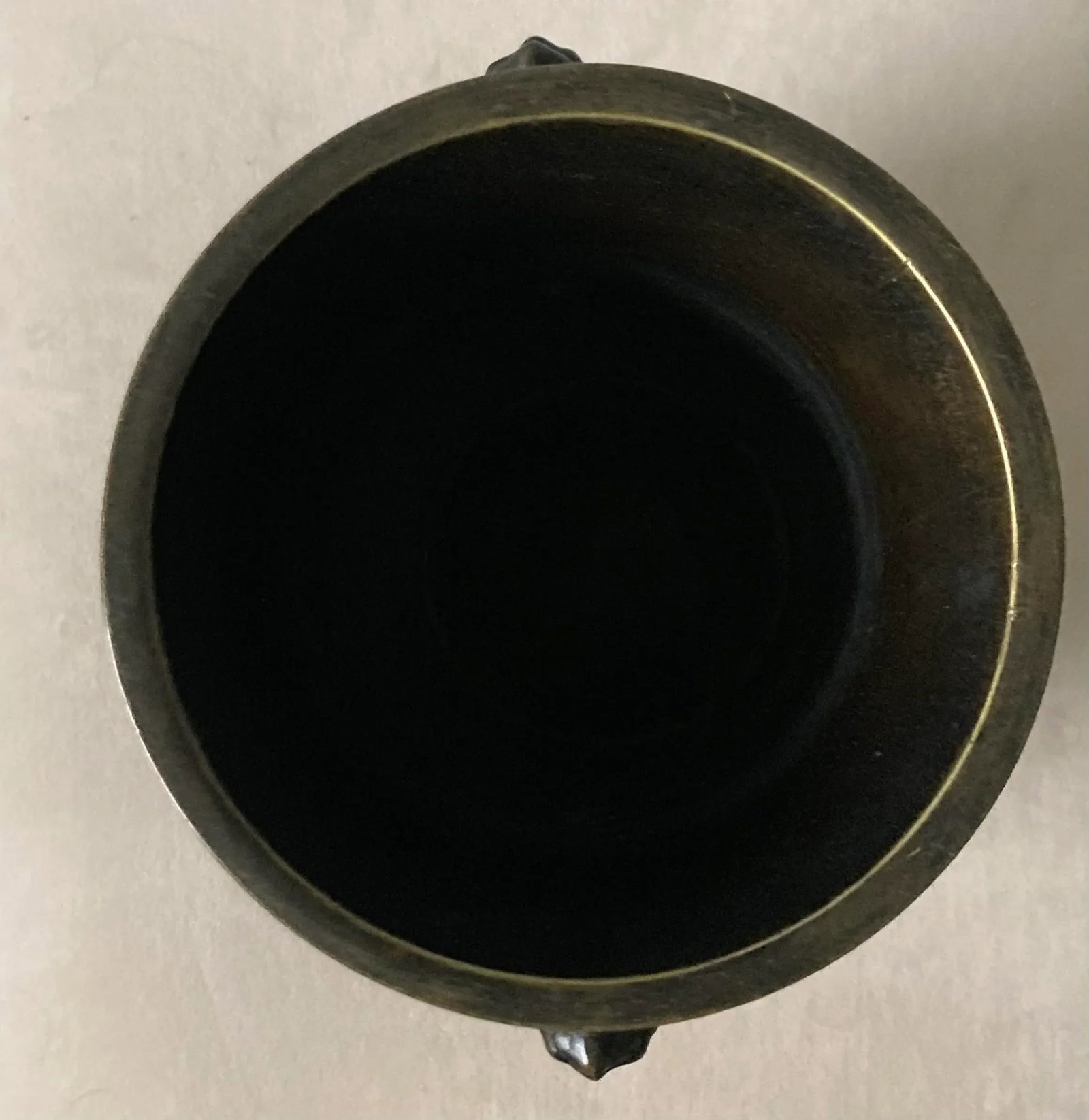 Mid 19th C Bronze Japanese Champleve Urn With Foo Dog Handles - 5