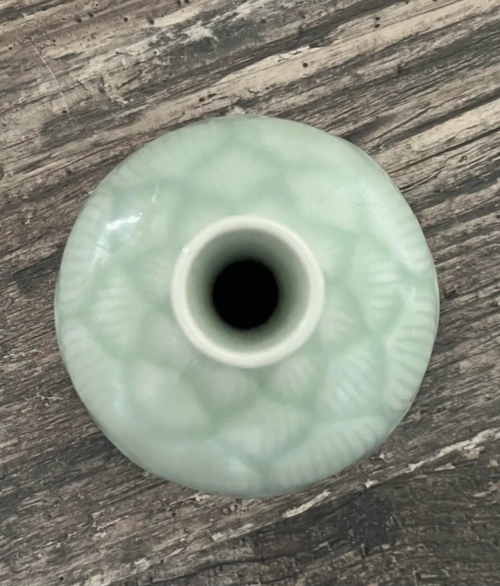 Petite 20th Century Celadon Bud Vase From the Song Dynasty- Marked - 4