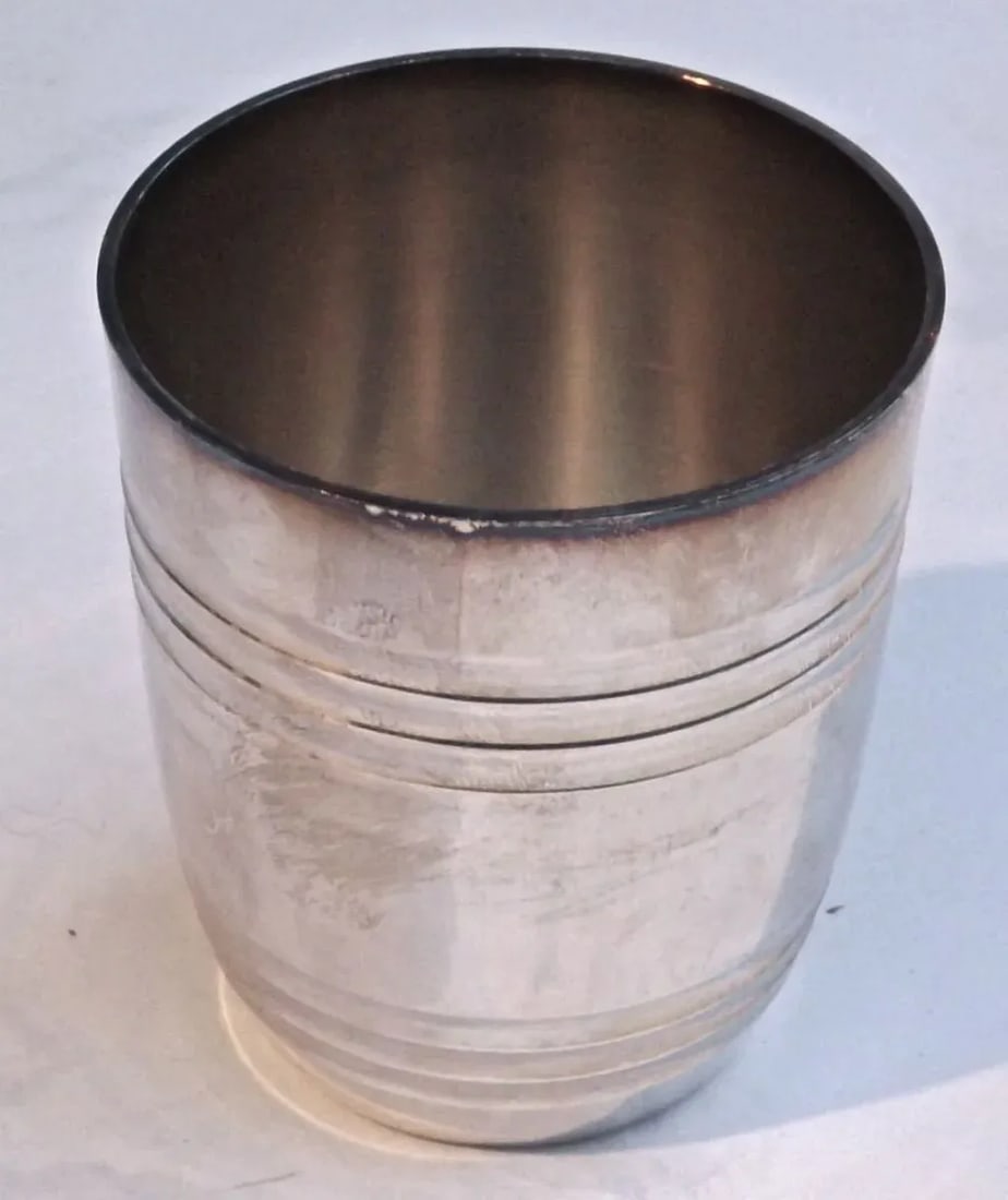 Art Deco Silver Cocktail Shaker & Cups - Set of 6 - 5