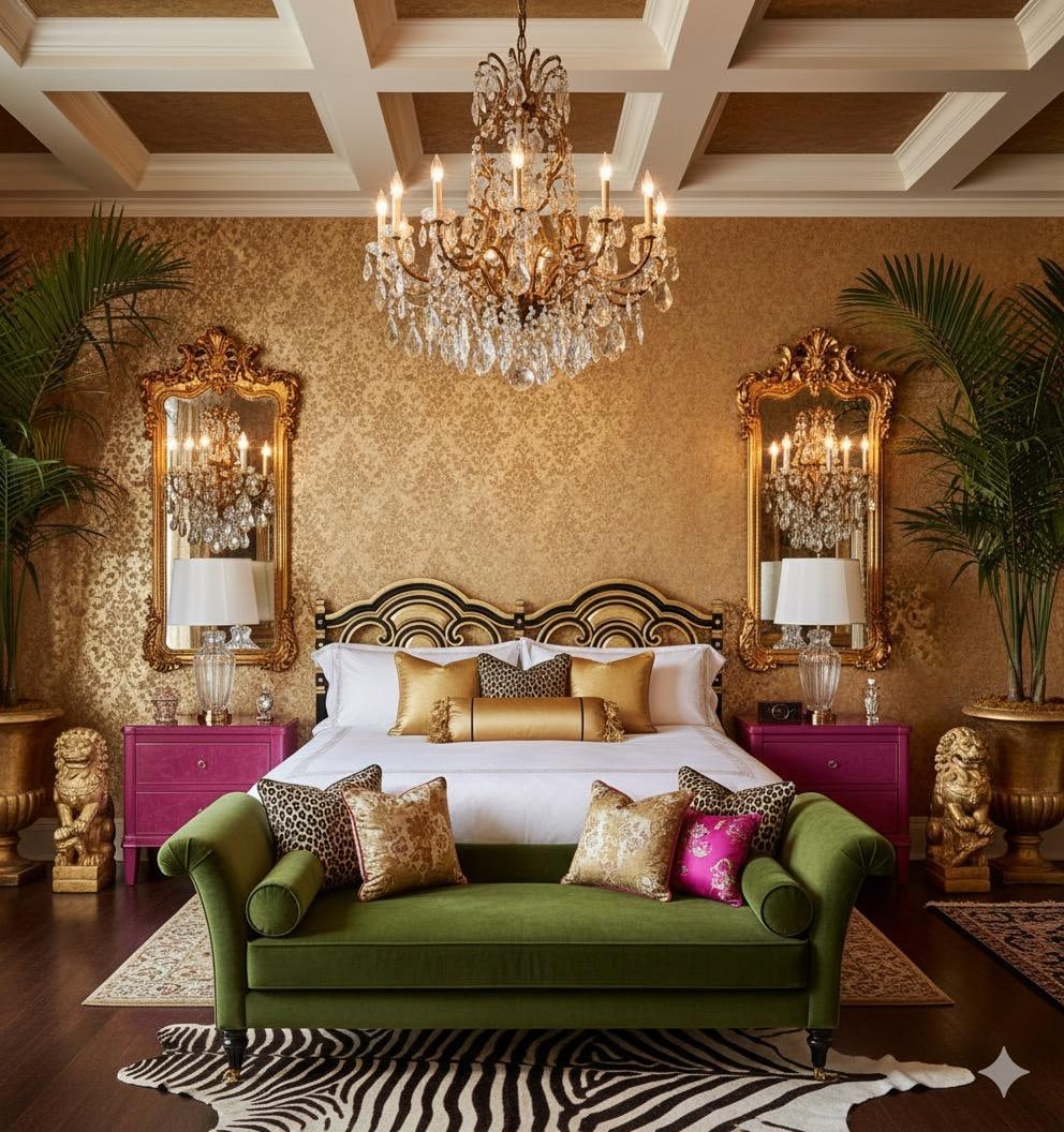 Vintage Hollywood Regency Mediterranean Style Ebony and Parcel Gilt King Size Headboard-Newly Painte - 13