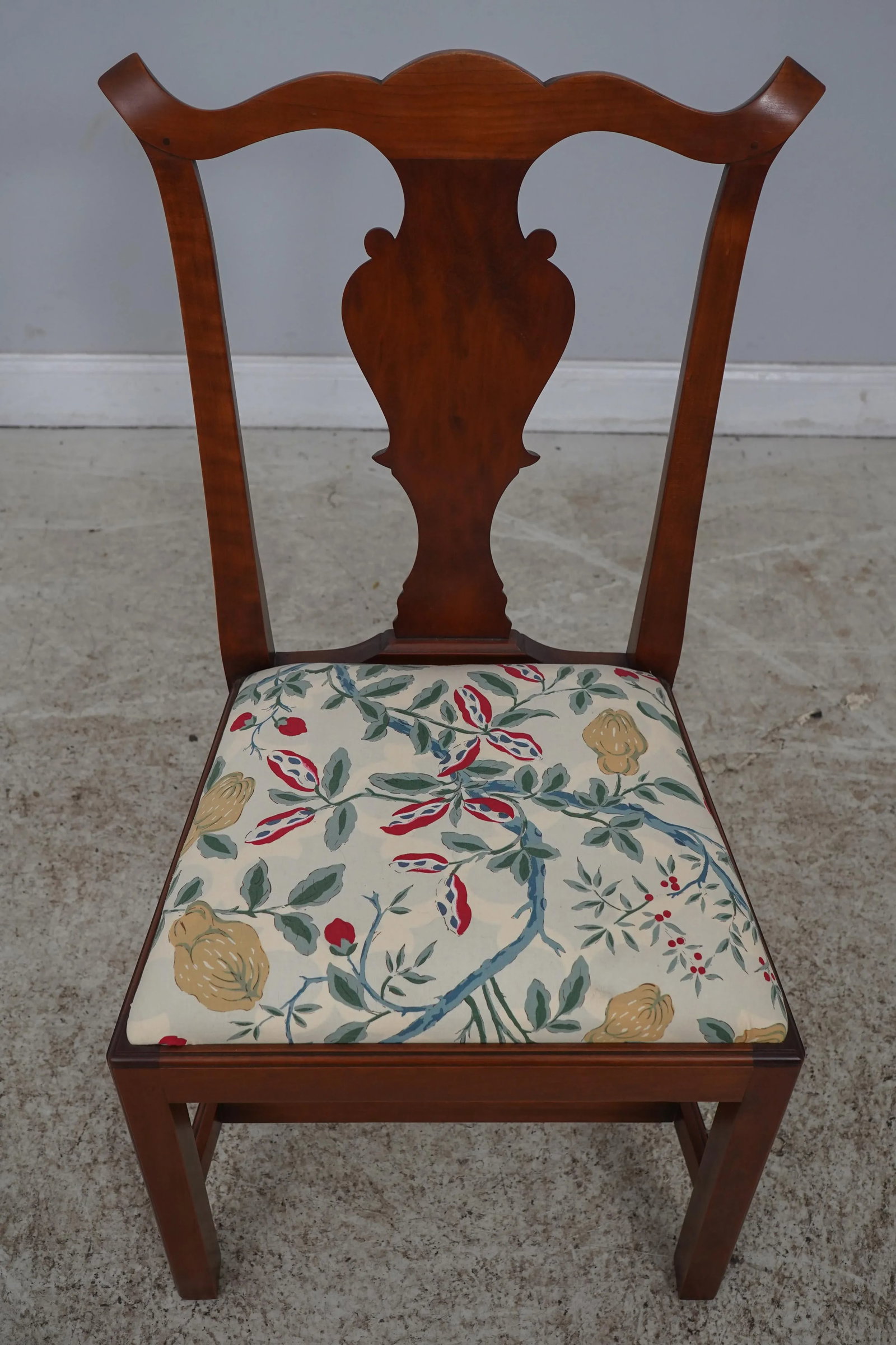 Pair Eldred Wheeler Chippendale Cherry Side Chairs - 2
