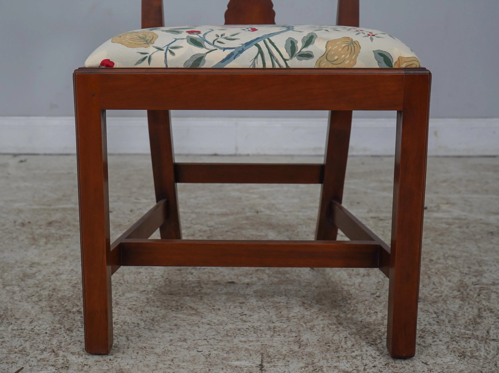 Pair Eldred Wheeler Chippendale Cherry Side Chairs - 6