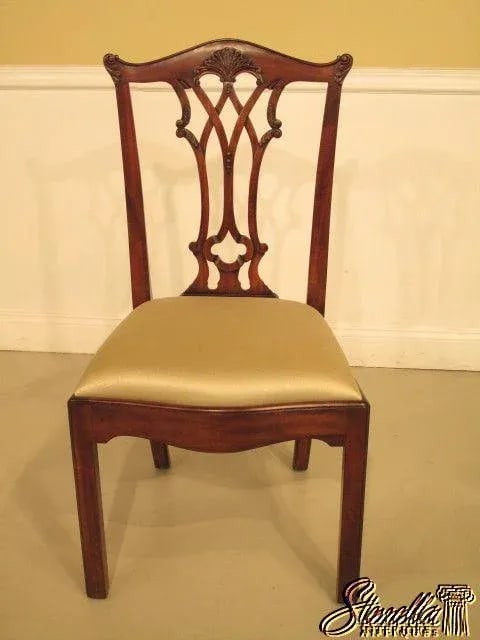 Pair Maitland Smith Model 4031-187 Mahogany Dining Room Chairs - 2