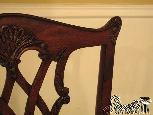 Pair Maitland Smith Model 4031-187 Mahogany Dining Room Chairs - 4
