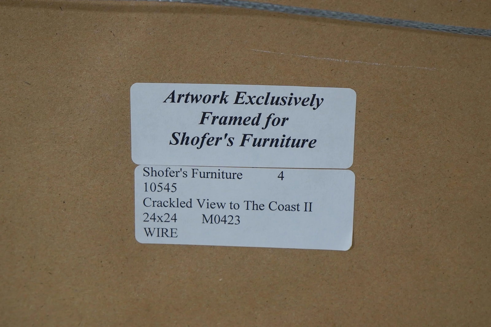 Oil Painting on Paper Framed Art ~ View to the Coast - 11