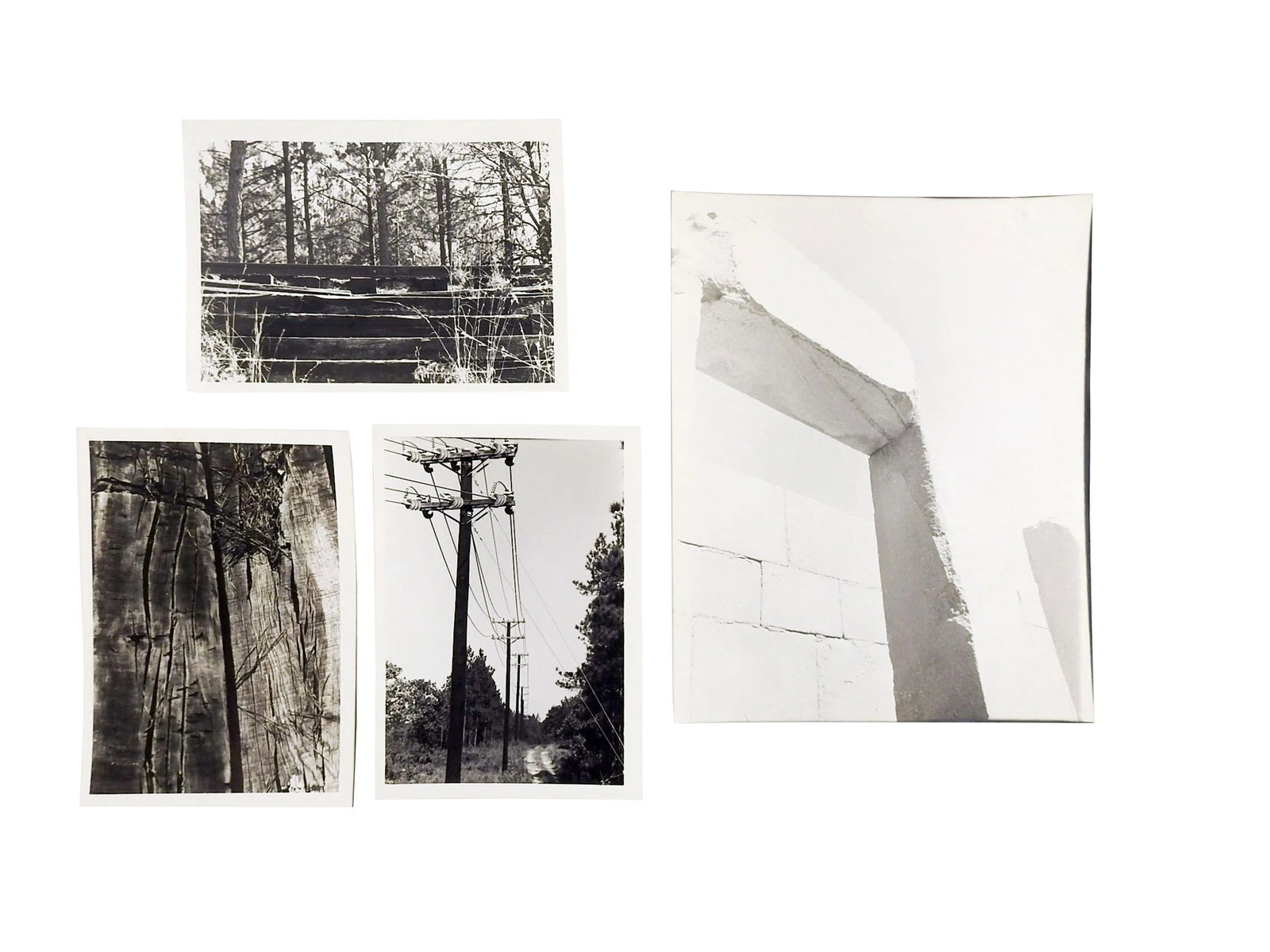 Gallery of Black & White Photographs - Set of 4: Group of 4 photographs. Unsigned. Unframed. Smaller are 5" x 7", largest 8" x 10", Excellent condition. Condition: Alterations: Original Condition Unaltered Imperfections: Some Imperfections