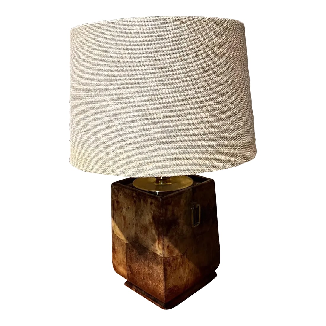 1960s Aldo Tura Lacquered Parchment Bronze Table Lamp Italy (1 of 12)