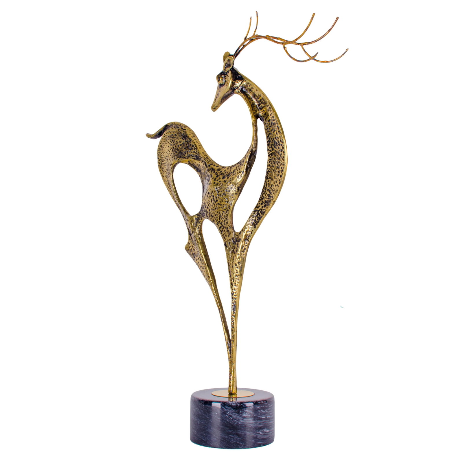 1988 Curtis Jere Brass Deer Sculpture - 5