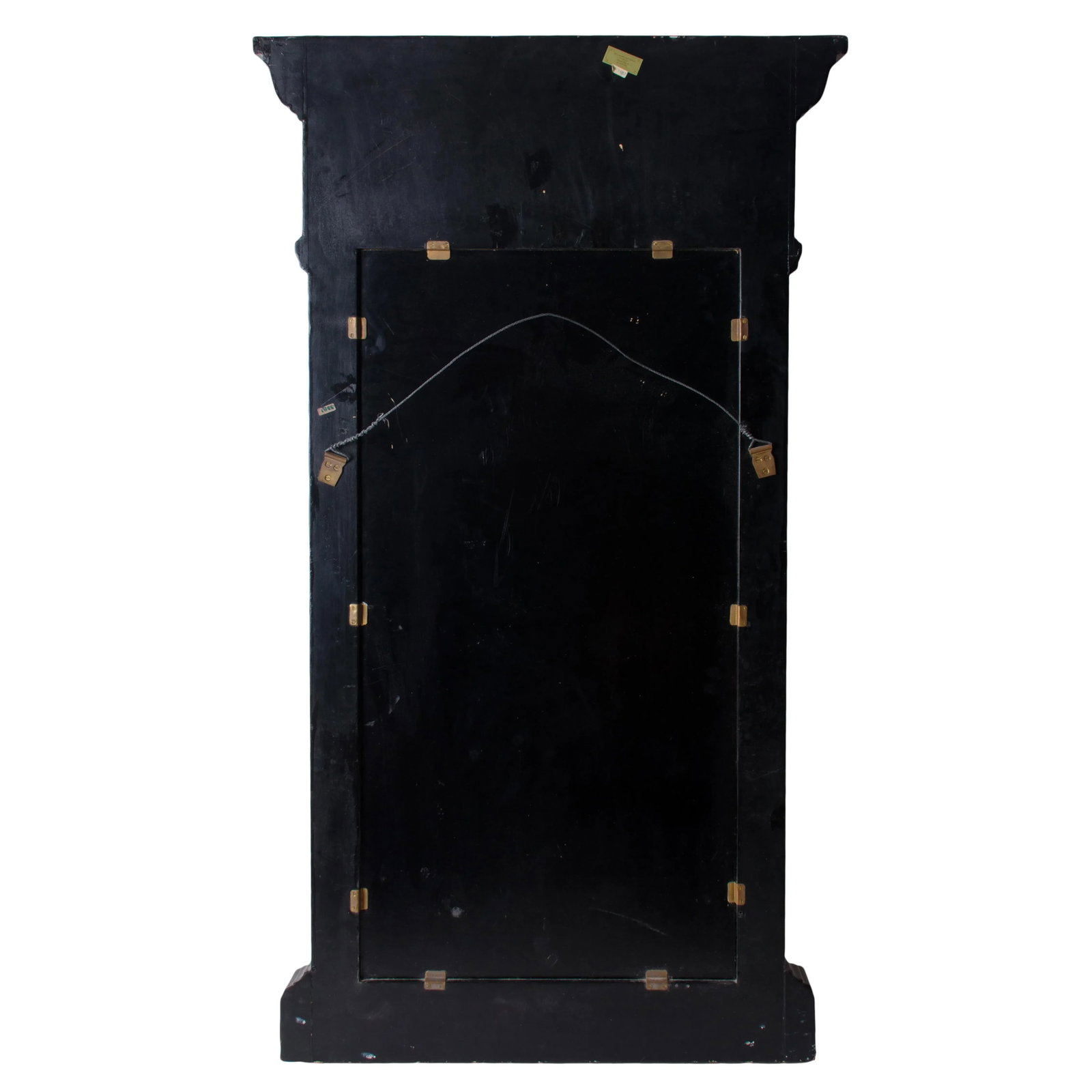 20th Century English Traditional Maitland-Smith Gilt Embossed Leather Mirror - 5
