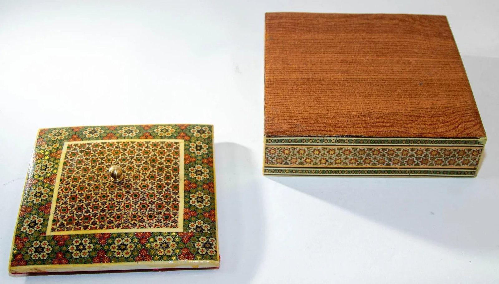 1950s Anglo Indian Micro Sadeli Mosaic Inlaid Jewelry Box - 11