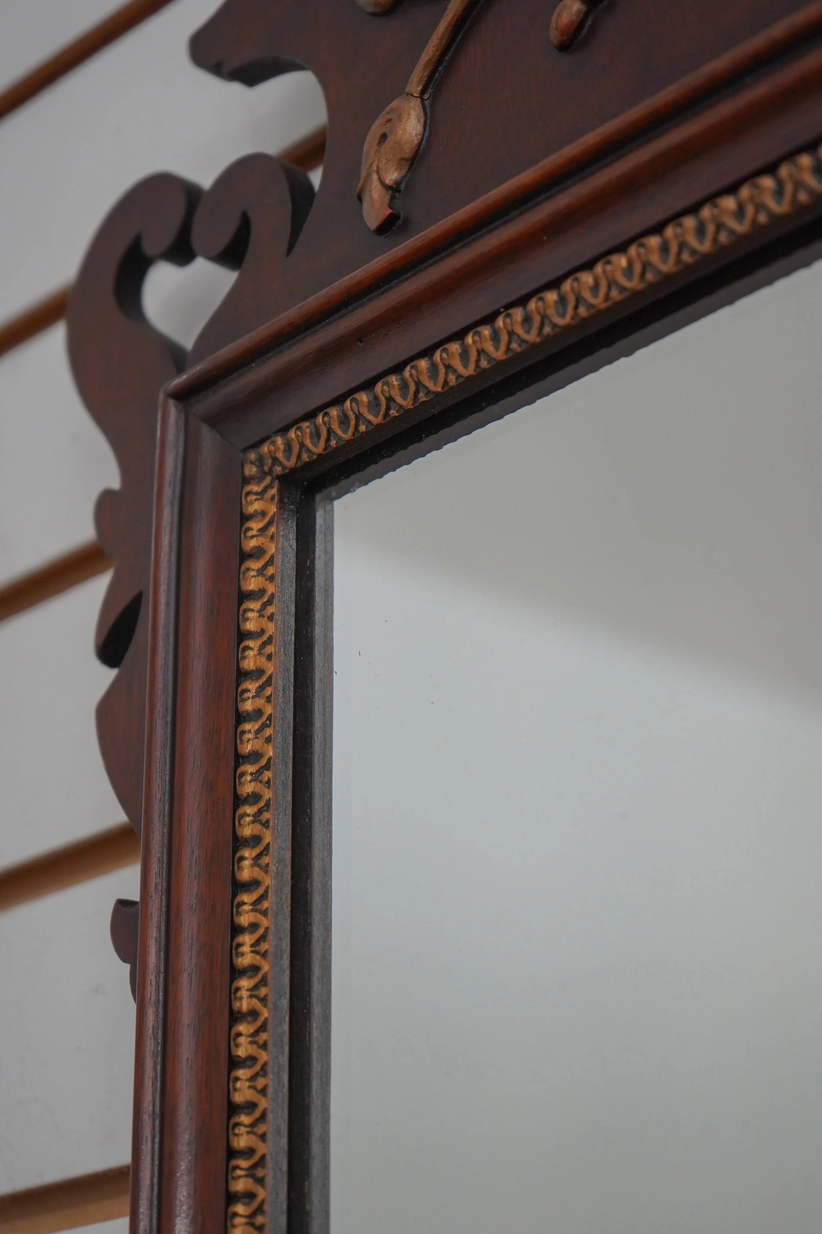 Kindel Vintage Chippendale Mahogany Mirror - 5