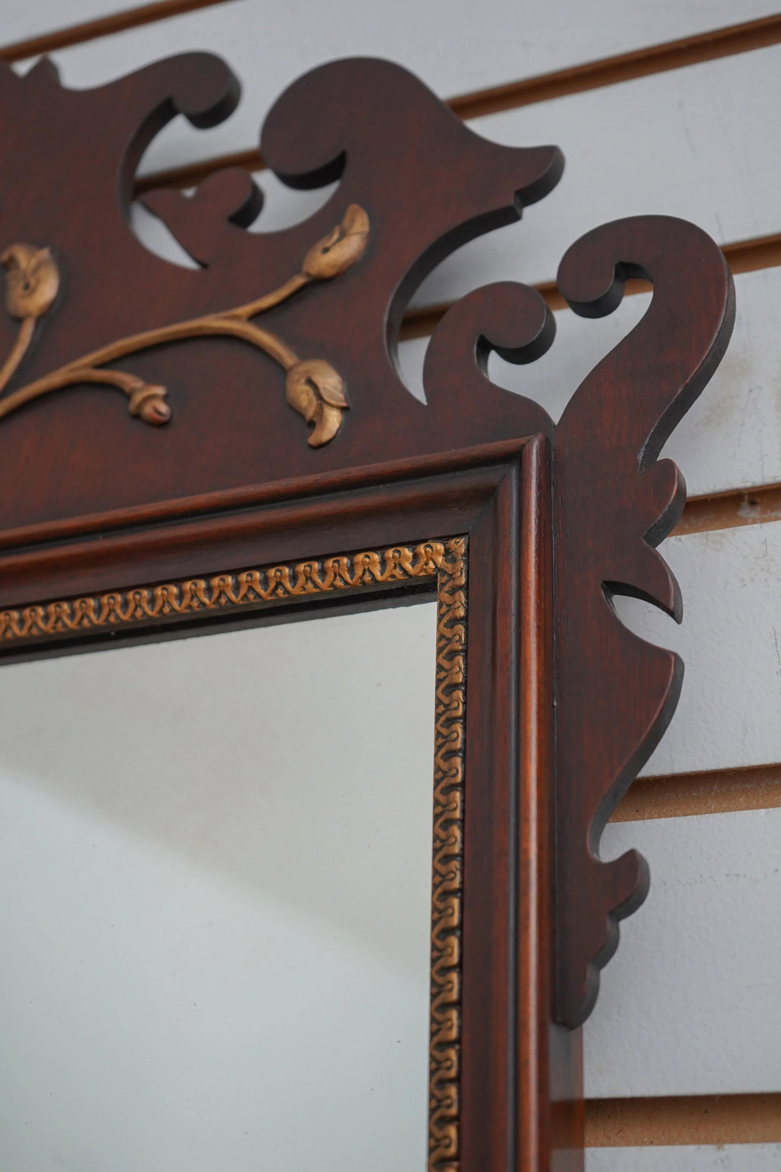 Kindel Vintage Chippendale Mahogany Mirror - 7