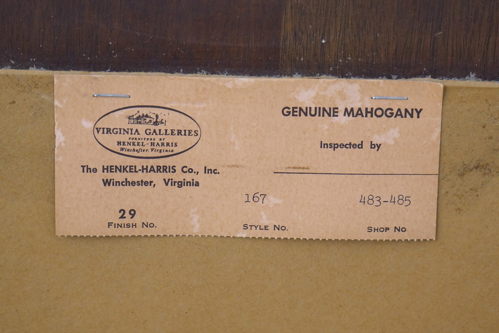 Henkel Harris Chippendale Style Mahogany Mirror - 11