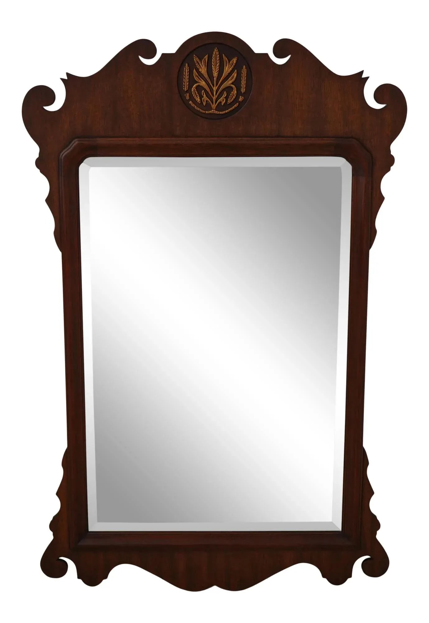 Henkel Harris Chippendale Style Mahogany Mirror - 13