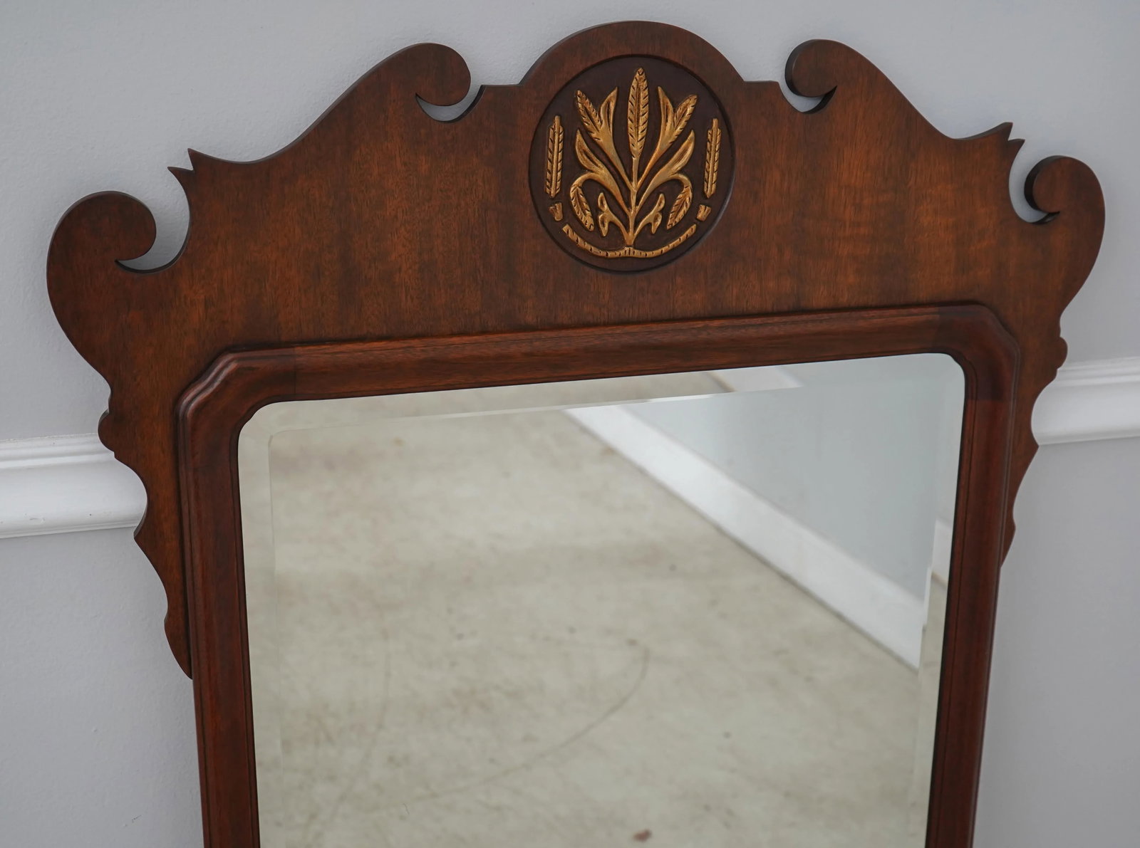Henkel Harris Chippendale Style Mahogany Mirror - 3