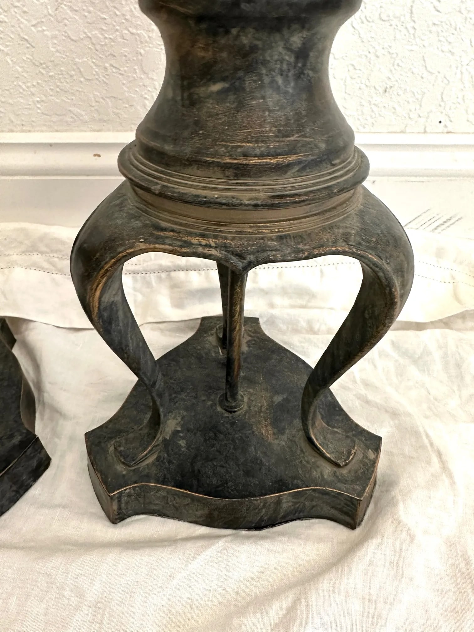 Vintage Metal Candelabra Table Lamps-A Pair - 6