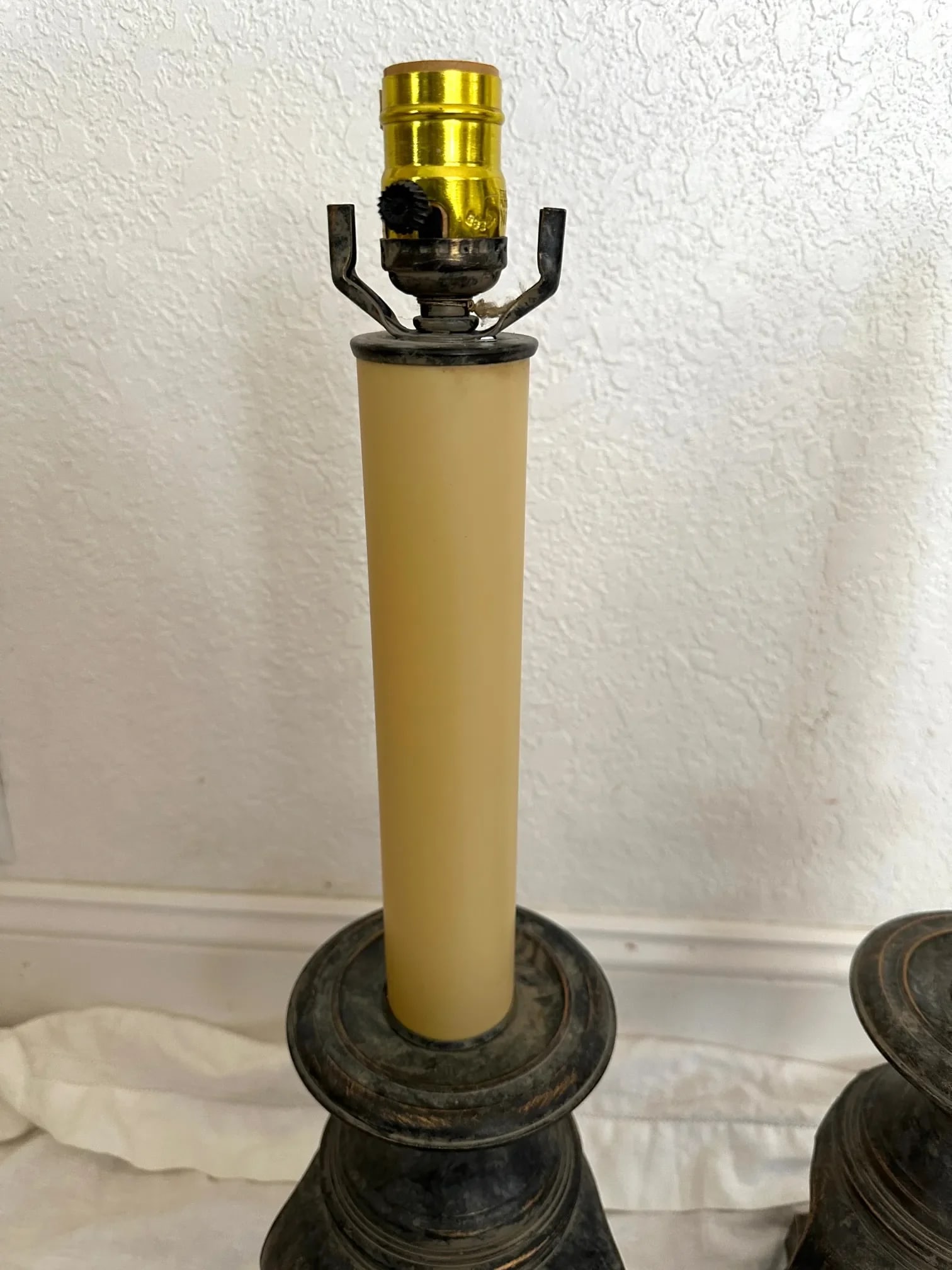 Vintage Metal Candelabra Table Lamps-A Pair - 9