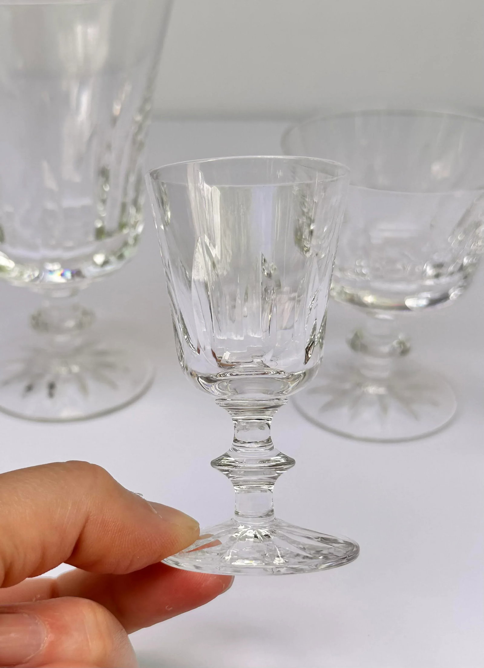Large Set of 45 Signed Orrefors Sweden Crystal Glass Drinkware Stemware 11 Service Settings Goblet W - 2