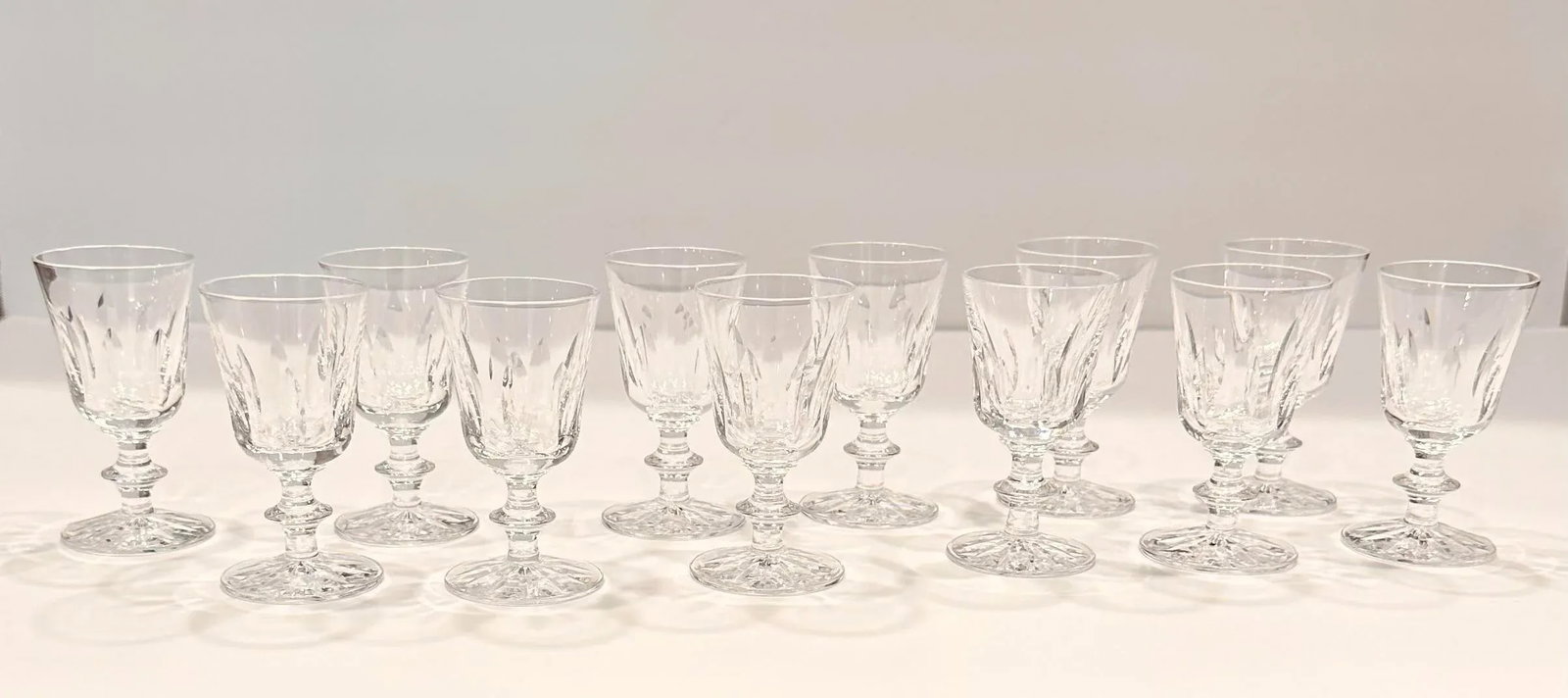 Large Set of 45 Signed Orrefors Sweden Crystal Glass Drinkware Stemware 11 Service Settings Goblet W - 7