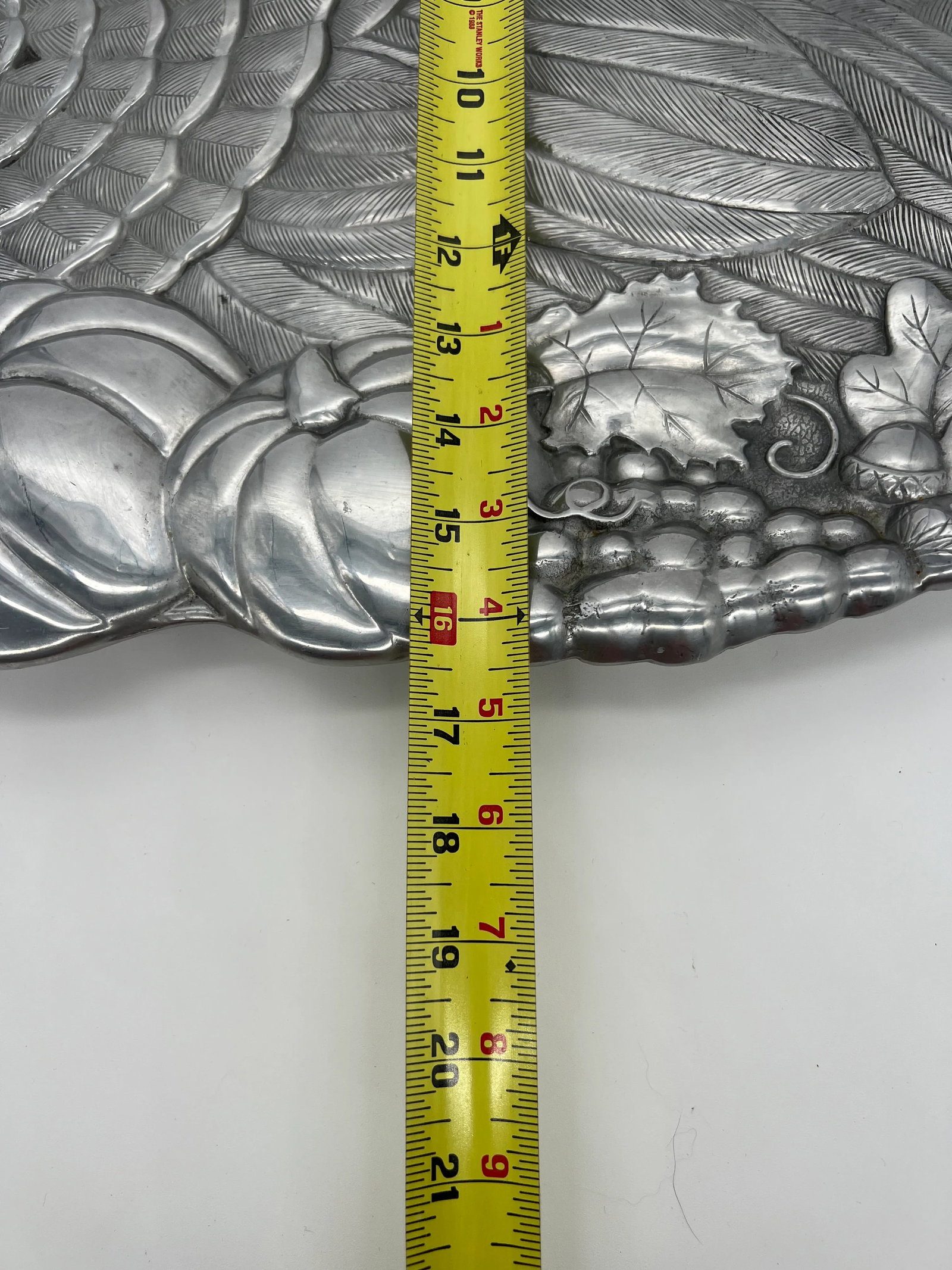 Vintage Lenox Metalware Turkey Platter - 6