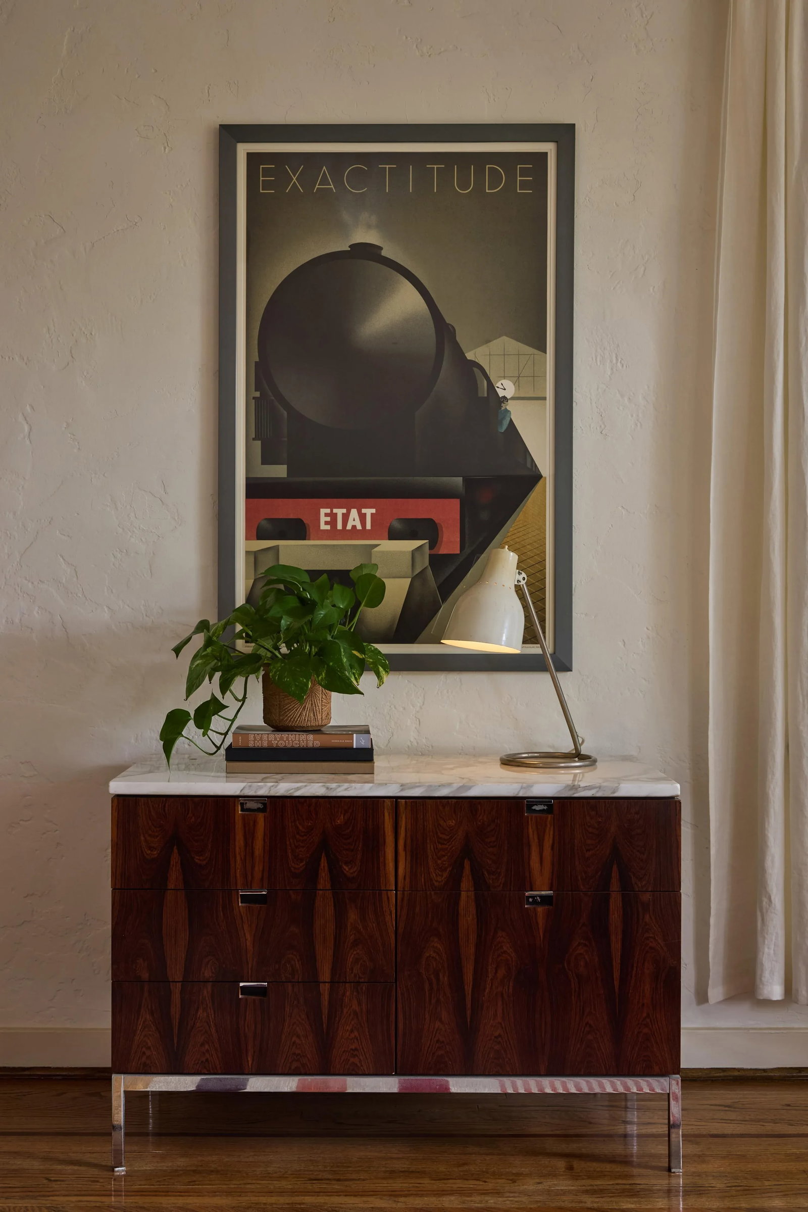 1960s Mid-Century Modern Bag Turgi White Table Lamp - 2