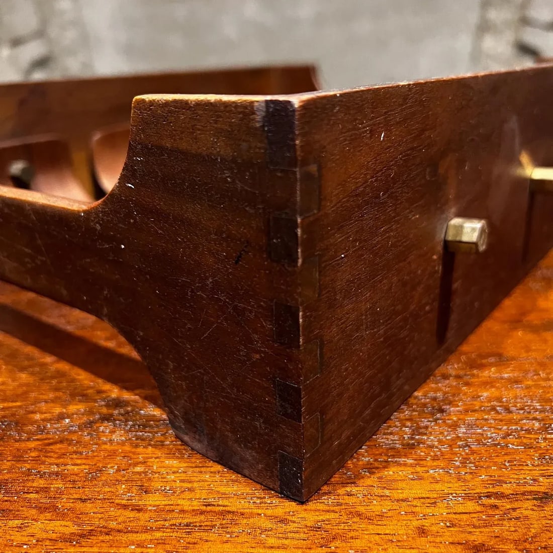 1950s Wood Cup Holder Drink Caddy Style Nakashima - 2