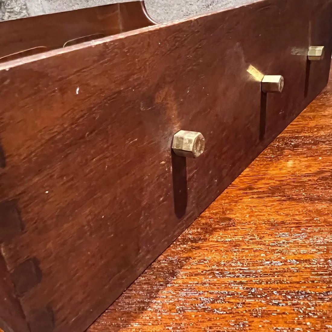 1950s Wood Cup Holder Drink Caddy Style Nakashima - 3