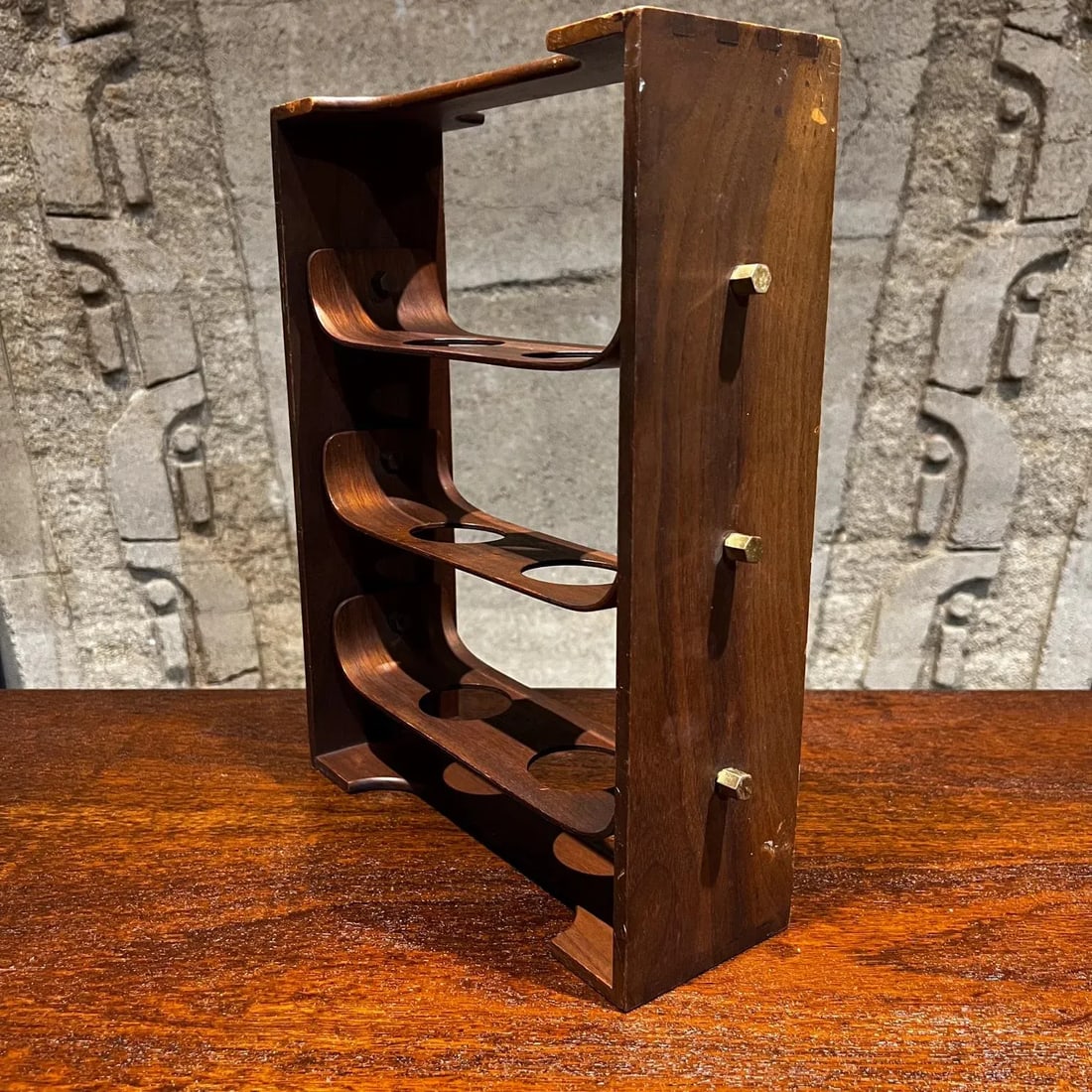 1950s Wood Cup Holder Drink Caddy Style Nakashima - 8