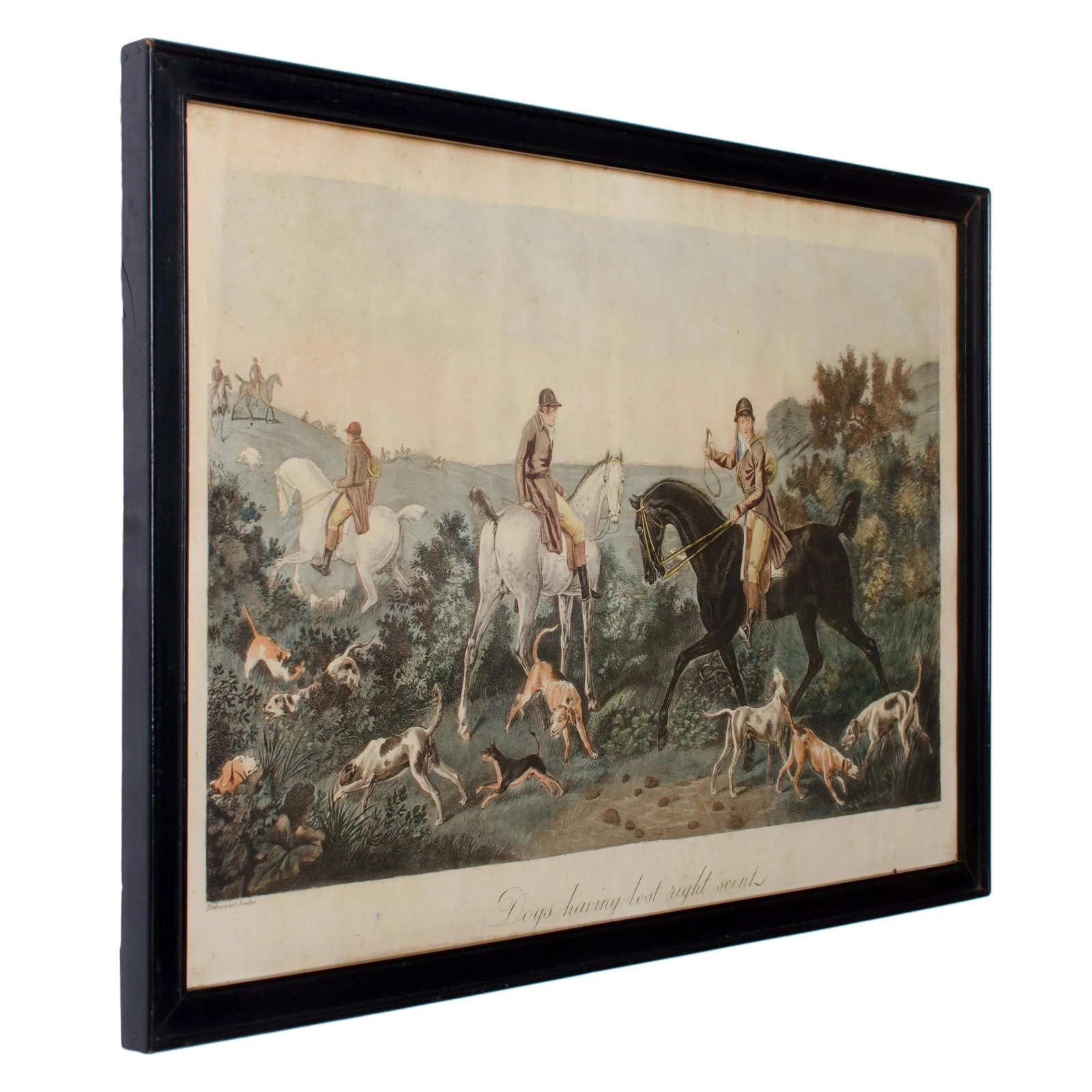 Mid 19th Century "Dogs Having Lost Right Scent" Engraving by Carle Vernet - 2