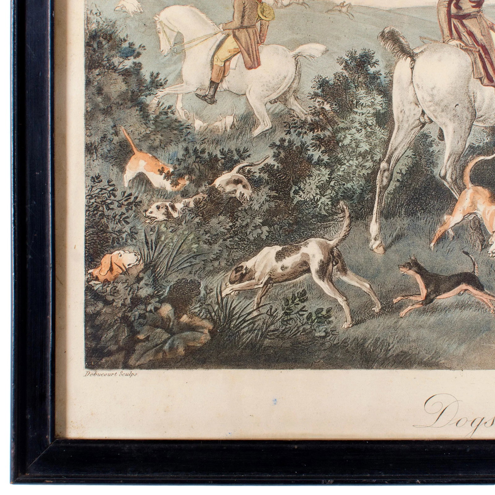 Mid 19th Century "Dogs Having Lost Right Scent" Engraving by Carle Vernet - 4