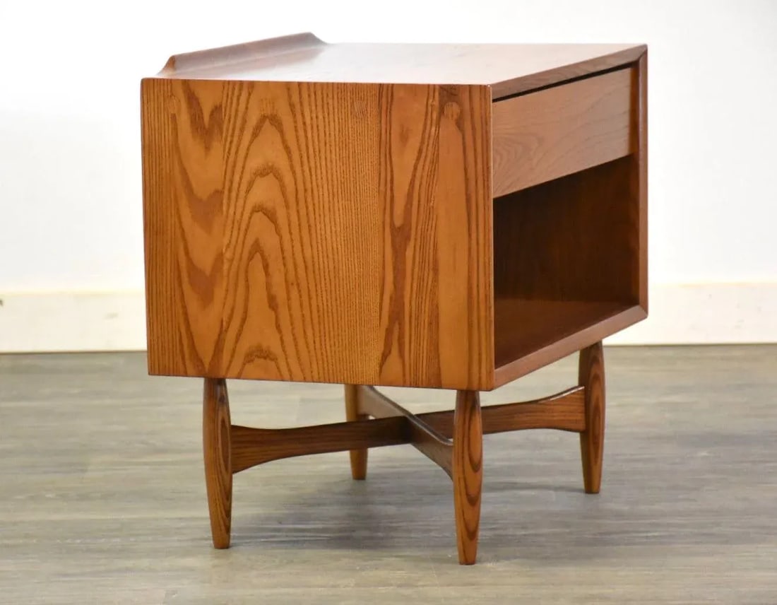 Heywood Wakefield Oak Nightstand - 2