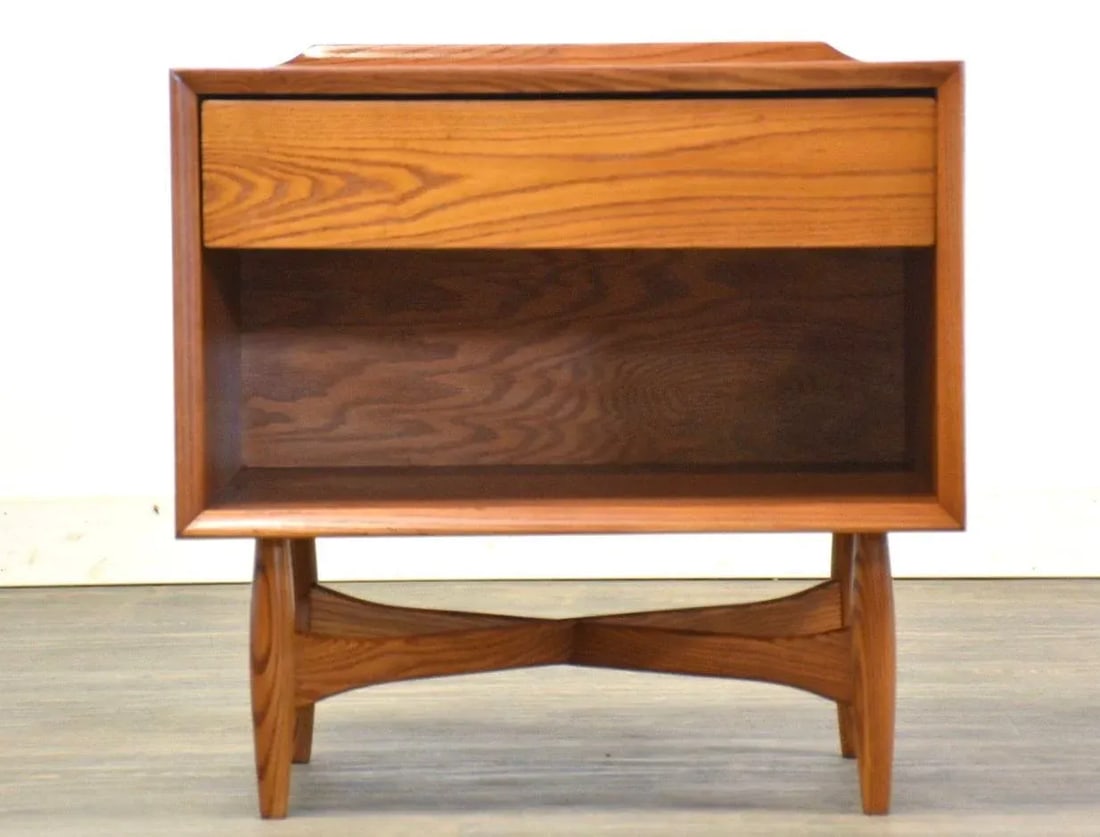 Heywood Wakefield Oak Nightstand - 4